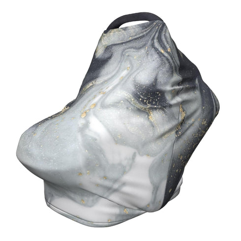 Schgap Grey Marble Car Seat Cover for Babies Nursing Cover Breastfeeding Baby Carrier