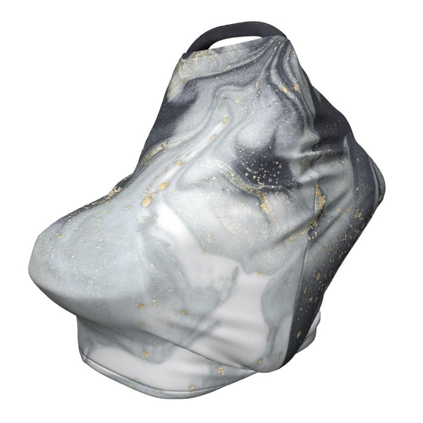Schgap Grey Marble Car Seat Cover for Babies Nursing Cover Breastfeeding Baby Carrier