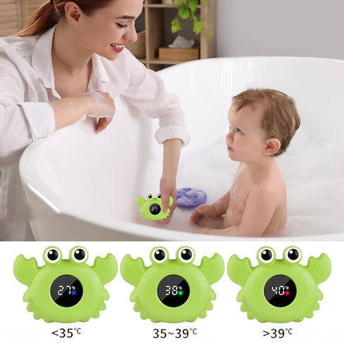 Generic Water Temperature Gauge for Bath, Crab Shape Bath Room Temperature Gauge, Kid Bathroom Safety Floating Toys