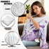 CREAMIC Purple Butterfly Flower Nursing Covers for Breastfeeding Shawl-Style Breastfeeding Covers, Multi-Use Nursing