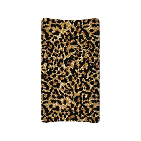 ZDCUSTOM Brown Leopard Changing Pad Cover for Baby Boys Girls, Diaper Change Table