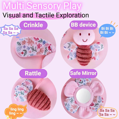 0-6-12 0-3-4-5-7-9 Spiral Car Seat Toy for Babies Months Girl, Stroller Hanging Baby Toys Month Old Newborn Infant