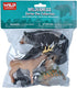 Wild Republic Skunk, Black Bear, Deer, Coyote, Salamander - Educational Wilderness Polybag Toys, 5-Pieces Set
