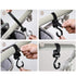 Stroller Hooks, Pack of 2, Black, for Hanging Diaper Bags, Baby Stuff Organizer, Groceries, Purse