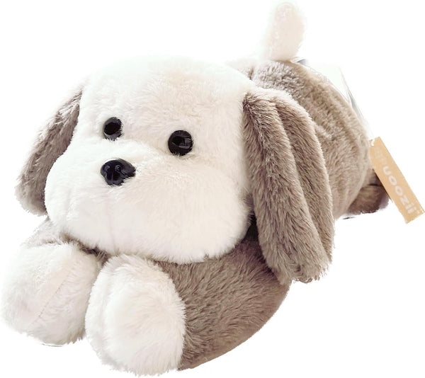 uoozii 16" | 3 Pounds Grey Dog Weighted Stuffed Animals with Unscented