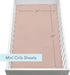 (2-Pack) 24" 38", Newton Baby Fitted Mini Crib Sheets | Organic Muslin Cotton, Breathable & Soft Baby Sheets, Washable