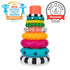 6+ 9 Set Sassy Stacks of Circles Stacking Ring STEM Learning Toy, Age Months, Multi, Piece