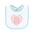 Hudson Baby Unisex Cotton Terry Drooler Bibs - Bunny Design, One Size