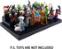 Black Display Case for Minifigure Action Figures - Perfect for LEGO Collectors