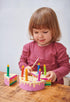 3+ Tender Leaf Toys - Rainbow Birthday Cake Pretend Play Food Toy with Candles and Server, Party Decoration or Gift