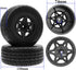 4-Pack RC Short Course Truck Wheels & Tires with Foam Inserts, Compatible with Losi Tenacity Traxxas Slash Arrma HPI