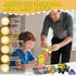 Aukney Set 2 3+ Magnetic Tiles Magnetic Construction with Dolls, Cars, Train, Train Tracks, Building Sensory Toys