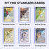 RIXUGIT 100ct 3"x4" 75pt Hard Card Sleeves - Hard Plastic Trading Card Protector, Rigid Clear Open-Top Card Sleeve