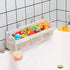 Original 3 Compartment Horizontal Bath Toy Organizer for Tub, Capacity Upgrade Storage Holder for Easy Access