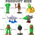 Xgmadiles 8PCS Italian Brainrot Toys,Tralalero Tralala Action Figures, Brainrot Meme Shark Figures,Tung Tung Tung