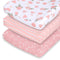 The Peanutshell Baby Girl Changing Pad Covers Set of 3 - Ultra