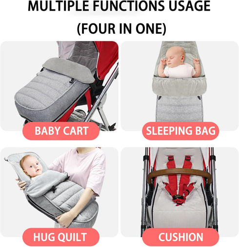 Suonady Winter Cold Universal Bunting Bag for Baby Toddler,Mat Keep Warm and Detachable,Waterproof Windproof Stroller