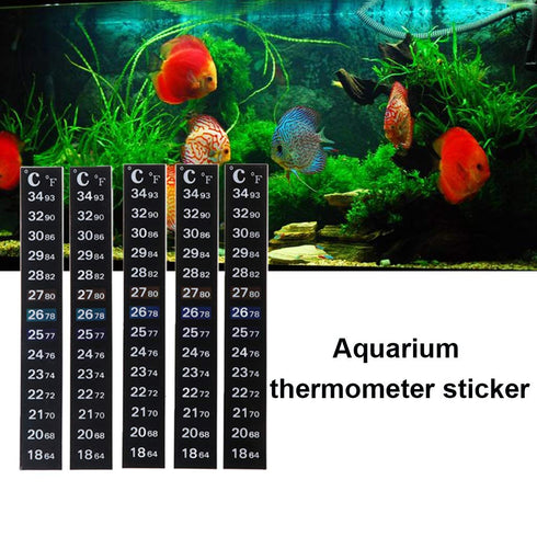 NGCG 5pcs Vertical Digital Temperature Display Thermometer Strip Sticker for Fermenting Infant Bath Water Recyclable