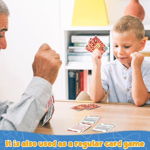 Family Conversation Cards, Playing Question Card Games for Families, Dinner Table & Road Travel Activities for All Ages