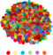 1000 Pieces Bingo Counting Chips, 3/4 inch Transparent 6 Color Set with Bag for Game Night & Educational Activities