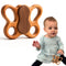 HippoToys Handcrafted Wooden Baby Rattle | Natural Teething Toy | Montessori Sensory