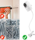 Flexible Clip Mount for Vtech VM901 and VM919HD, Gooseneck Baby Monitor Holder for Crib, White