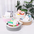 ABenkle Cute Small Woven Basket with Handles, 12"x8"x5" Rope Storage Basket for Cat and Dog Toys, White