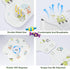 8-Pack Organic Cotton Baby Bibs - 360° Rotate, Adjustable with Snaps, Super Soft & Absorbent for Teething and Drooling,