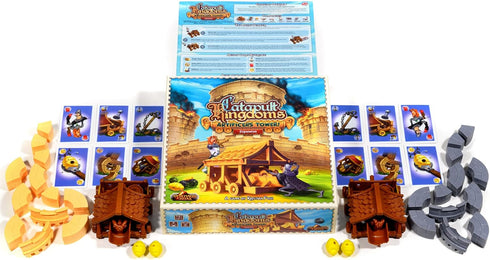 Play All Day Games: Catapult Feud Game - Artificer’s Tower Expansion - Base Required, 2 Player Game