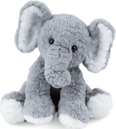 Elephant Stuffed Animals, 12" Grey Soft Plush Toy for Girls Boys Birthday Christmas Gifts