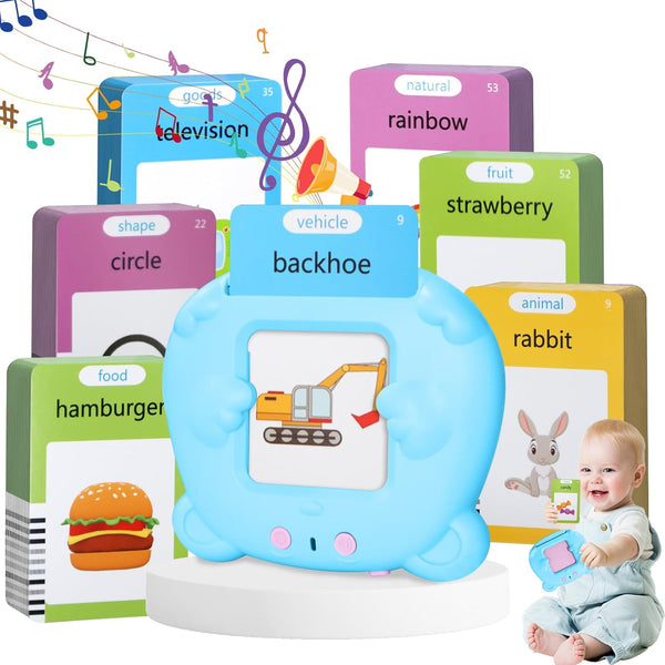 Kids Toddler Talking Flash Cards with 224 Sight Words, Montessori Toys, Speech Therapy, Learning Educational Gifts for