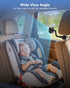 TOZING 5" 1080P 360 3X Baby Car Camera Monitor | IPS Suction Cup Screen - Rotation IR Night Vision Zoom - USB Powered