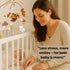 Baby Mobile for Crib, Adjustable Wooden Arm Holder, Easy Install Nursery Accessory, Natural Gift for Newborn