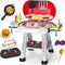 MUGEYMYD Play Kitchen Sets Toy for Toddlers 3-5, Indoor Outdoor Interactive Kids BBQ