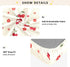 CZXW 52" 28" Cherry Floral Pattern Crib Sheets Fitted x Natural Cotton Soft & Breathable for Baby Crib Mattress