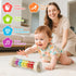 Flwedora 6-12 1 7.7 Rain Stick, Montessori Baby Toys for Months Year Old, Wooden Rainmaker Baby Rattle Sensory Toys