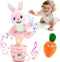 Cessfle Talking Dancing Easter Bunny Plush, Easter Basket Stuffers Toddler Girl Boy,