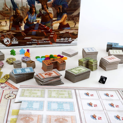 GTS Distribution BUCANEIROS Founders of Teotihuacan Board Game, Tile Laying Ancient City Building, Ages 14+, 1-4