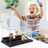 4 Pack Display Case for Minifigure Action Figures, 2 Pack Clear Acrylic Storage Box with Movable Steps for Kids and