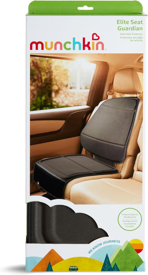 Munchkin Elite Seat Guardian Child Car Seat Protector, Dark Grey with Grime Guard Fabric