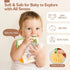 hahaland Baby Books 0-6 Months, Tummy Time Sensory Toys 6 to 12 Months, Textured Animals Mirror & Crinkle Paper