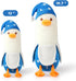 PEACH CAT Cute Long Banana Duck Plush Pillow Toy Cute Duck Plushie with Nightcap Duck Stuffed Animal for Kids White and Blue 19.7"