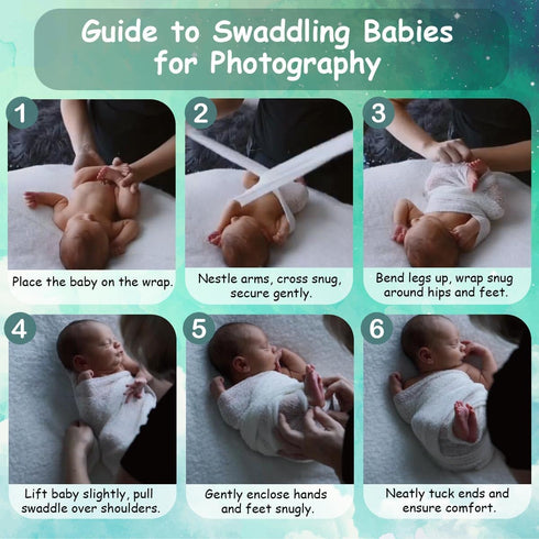 Sunmig Newborn Baby Stretch Wrap, Photo Props, Rose
