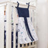 Set 5 Set Elephant Crib Bedding for Boys, Pieces Nursery Including Quilt/Fitted Sheet/Crib Skirt/Diaper Bag/Blanket
