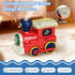 Set 3 4 5 6 Electric Train for Toddlers with Sound & Lights, Magnetic Connection Train Toys with Tracks & Road Signs