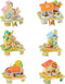 LOMIMOS 3D Cartoon Puzzles for Kids, 6 House Building Kit Creative DIY Jigsaw Toys for Art Crafts Birthday Party Favors