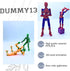 Pre-Assembly 3D Printed 5.54'' Dummy13 Action Figure - Multi-Jointed Tian13 Desktop Decoration, 12 in 1 Accessories