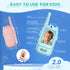 YUSSBCU 2 Pack 3-5 Kids Video Walkie Talkies, Long Range Walkie-Talkie for Kids, Rechargeable Video Call Toys