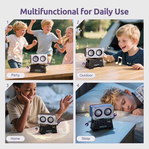 8-13, Science Can STEM Toys for Ages DIY Bluetooth Speaker Kit with Rotating Head Robot, Electronic Stem Kits
