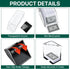 4 Deck Blackjack Shoe and Discard Tray - Clear Acrylic Card Dispenser for Poker Game Night